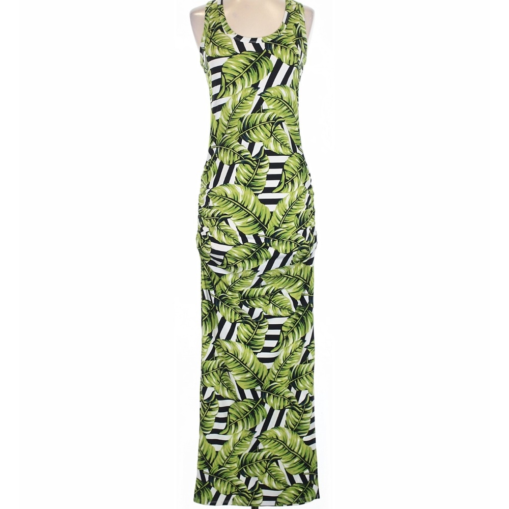 VENUS Tropical Leaf Print Dress